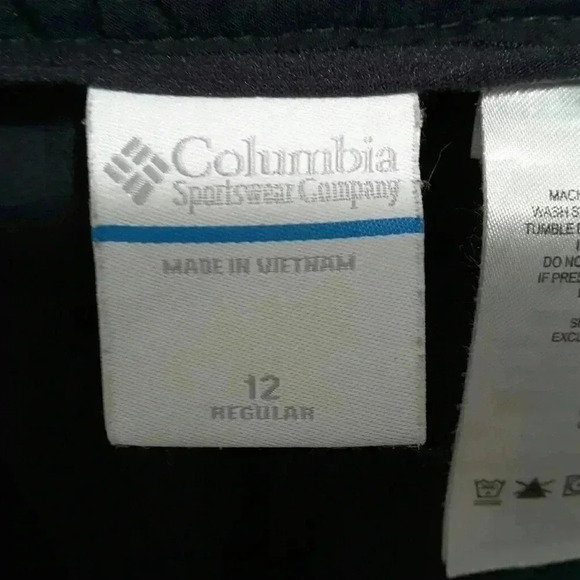 Columbia Roll-up hiking pants in Black sz 12 - Picture 8 of 8